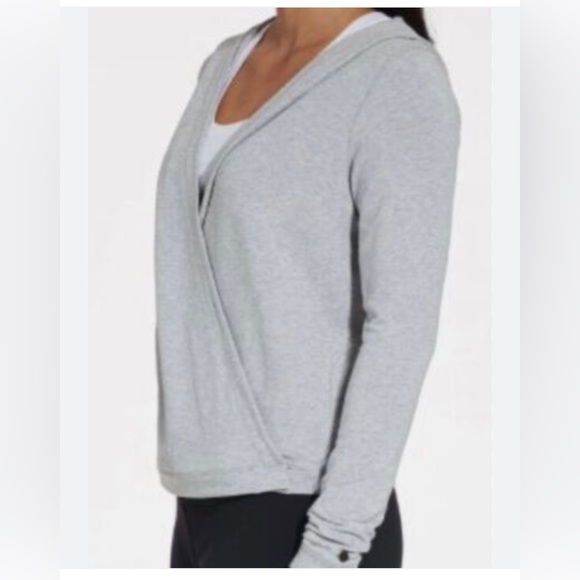 CALIA by Carrie Underwood Tops - Calia Hoodie Womens Gray Effortless Wrap Sweatshirt Snap Carrie Underwood XS